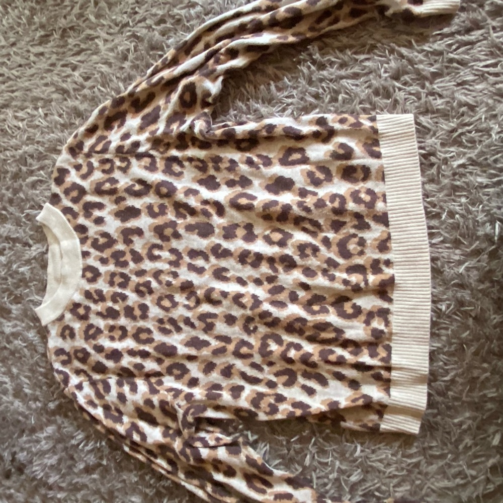 Cheetah print sweater
